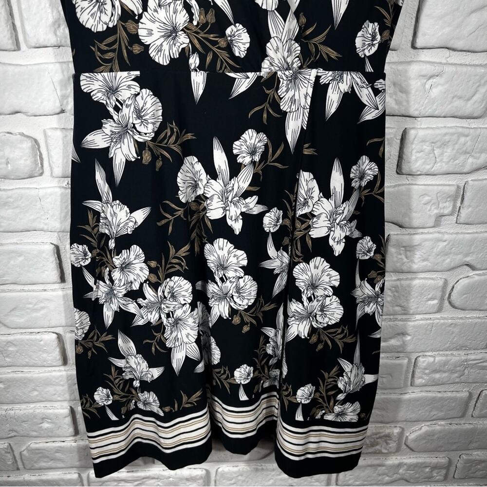Soma Floral Mock Wrap Dress Size Small - Picture 7 of 9